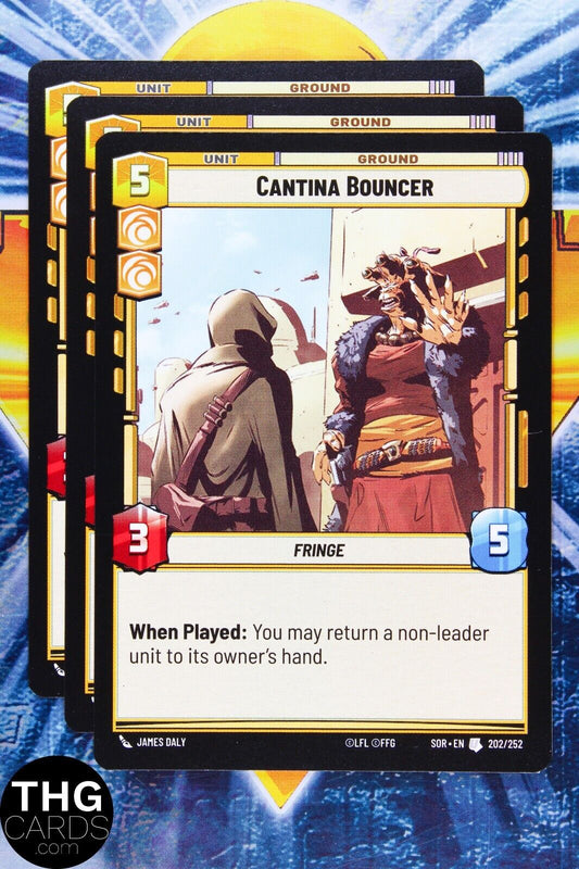 Cantina Bouncer 202/252 Uncommon Star Wars Unlimited Card Playset