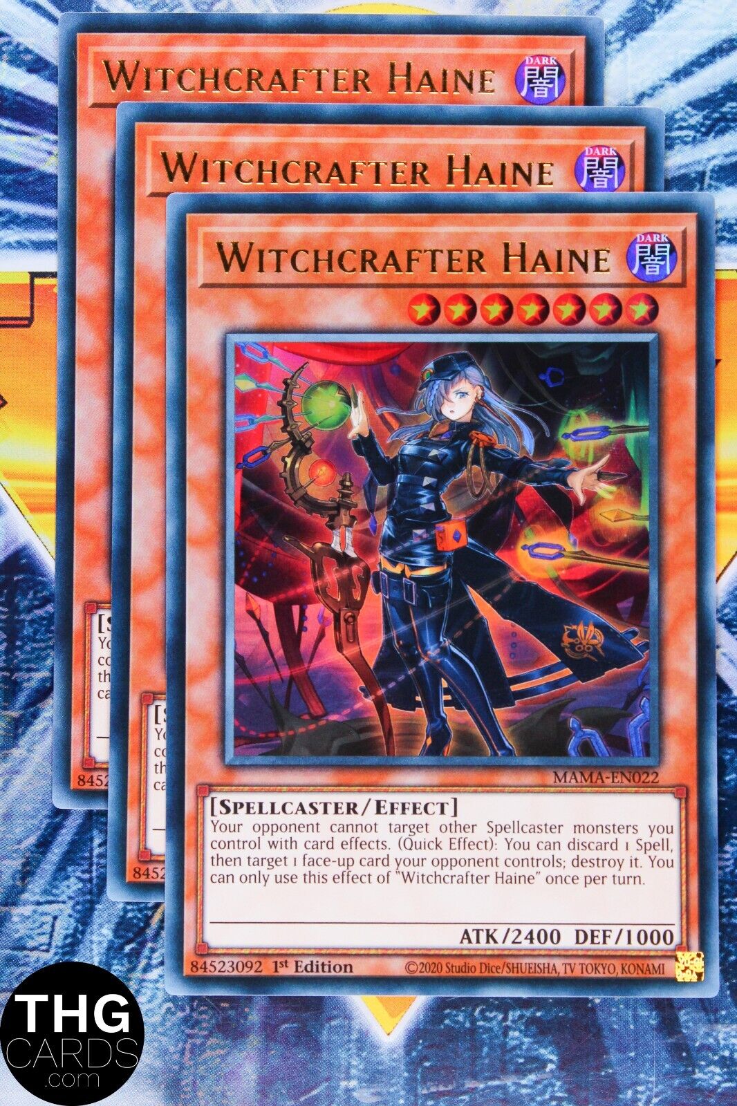 Witchcrafter Haine MAMA-EN002 1st Edition Ultra Rare Yugioh Card Playset