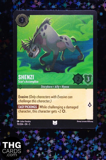 Shenzi, Scar’s Accomplice 70/204 Foil Uncommon Lorcana Card EN 5