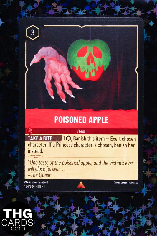 Poisoned Apple 134/204 Rare Lorcana Card EN 1