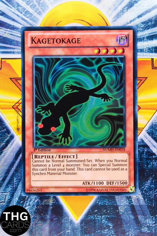 Kagetokage NUMH-EN018 1st Edition Super Rare Yugioh Card