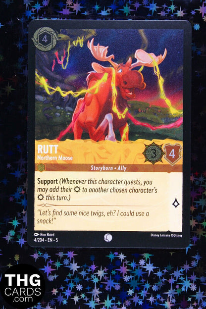 Rutt, Northern Moose 4/204 Foil Common Lorcana Card EN 5