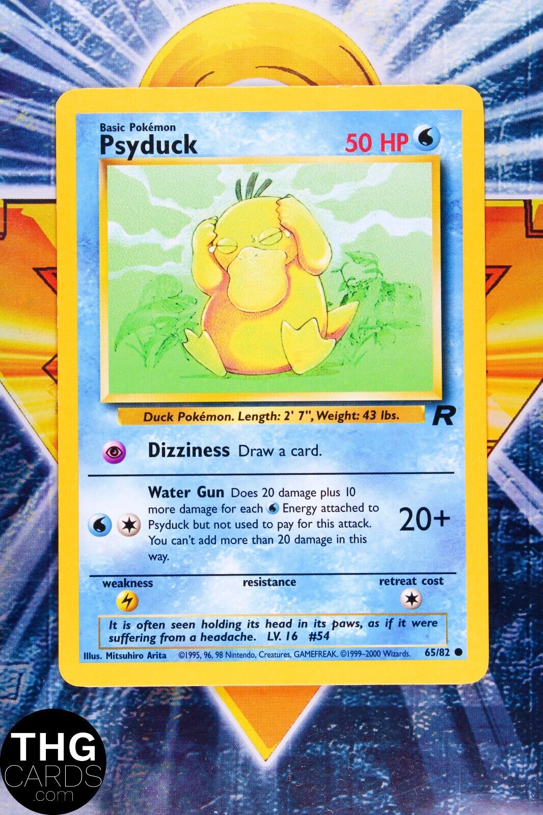 Psyduck 65/82 Common Team Rocket Pokemon Card