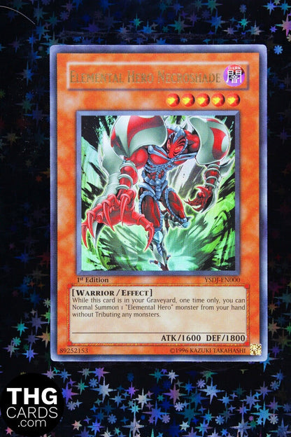 Elemental Hero Necroshade YSDJ-EN000 1st Edition Ultra Rare Yugioh Card