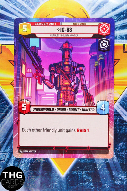 IG-88, Ruthless Bounty Hunter 278 Common Hyperspace Star Wars Unlimited Card