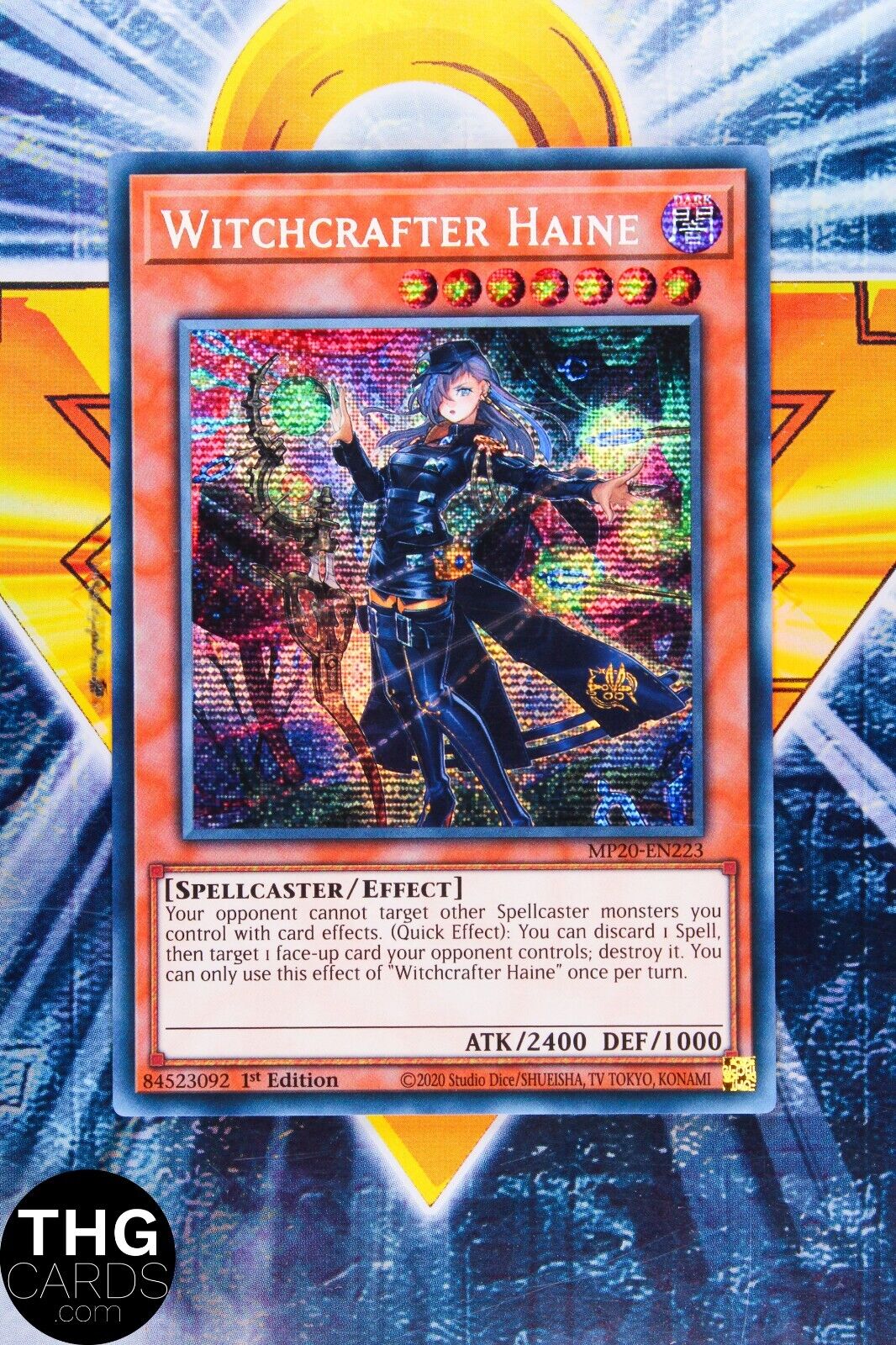 Witchcrafter Haine MP20-EN223 1st Edition Secret Rare Yugioh Card