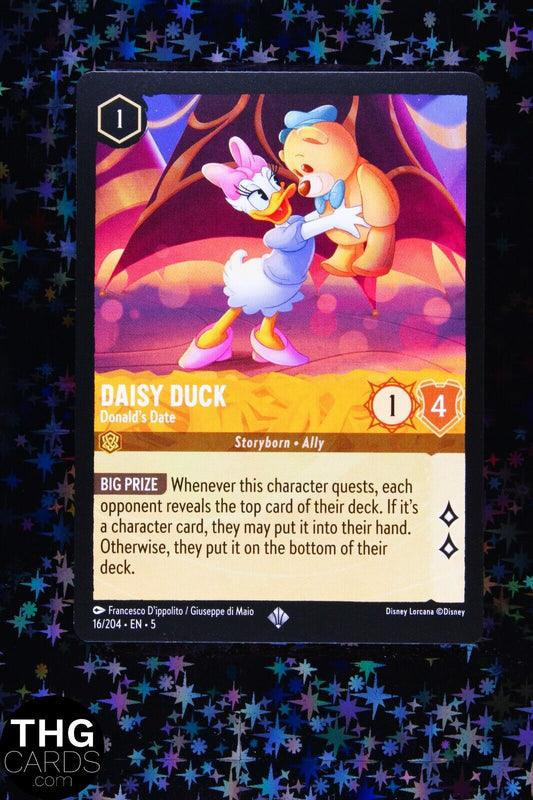 Daisy Duck, Donald’s Date 16/204 Super Rare Lorcana Card EN 5