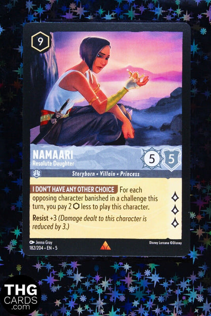 Namaari, Resolute Daughter 182/204 Rare Lorcana Card EN 5