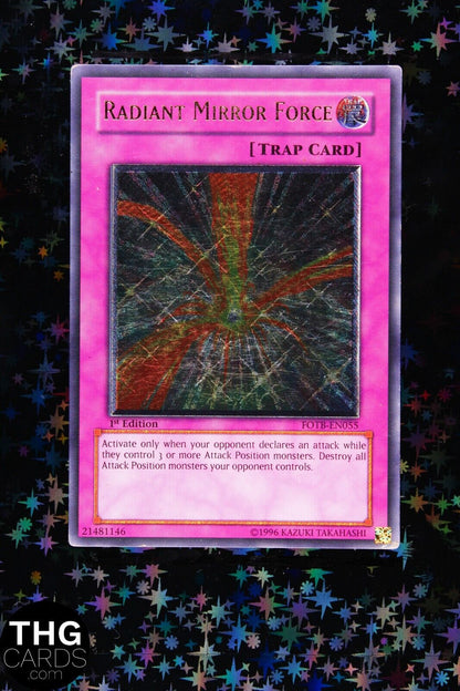 Radiant Mirror Force FOTB-EN055 Ultimate Rare Yugioh Card