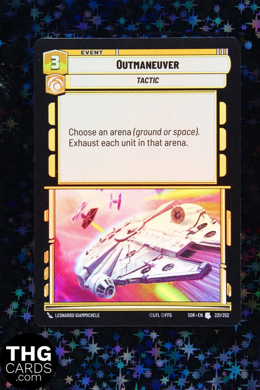 Outmaneuver 221/252 Uncommon Foil Star Wars Unlimited Card