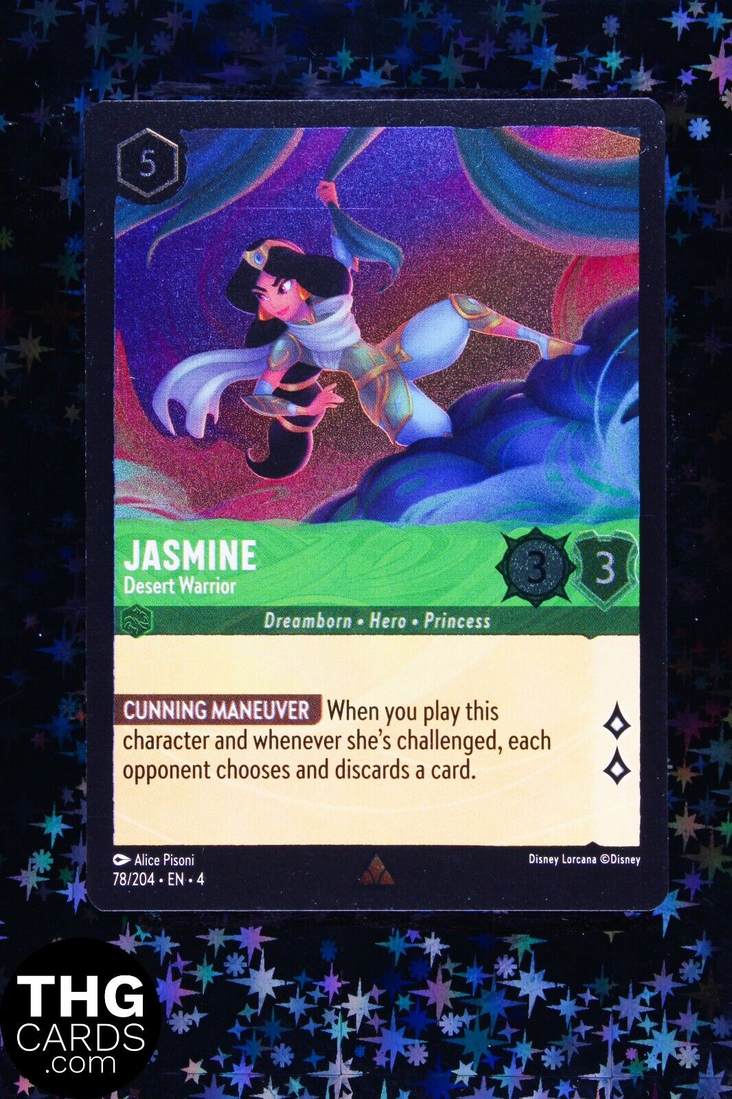 Jasmine, Desert Warrior 78/204 Foil Rare Lorcana Card EN 4