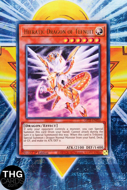 Hieratic Dragon Of Tefnuit GFTP-EN050 1st Edition Ultra Rare Yugioh Card