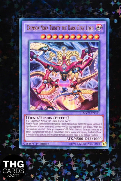 Crimson Nova Trinity the Dark Cubic Lord MVP1-EN040 1st Ultra Rare Yugioh Card