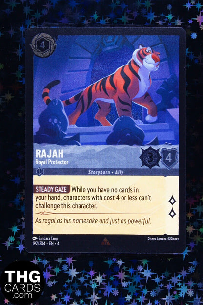 Rajah, Royal Protector 192/204 Foil Rare Lorcana Card EN 4