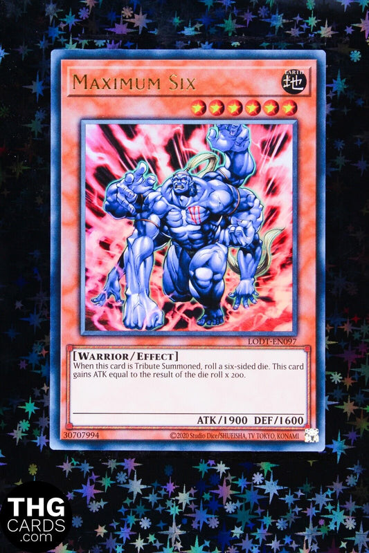 Maximum Six LODT-EN097 Ultra Rare Yugioh Card 2024 Reprint