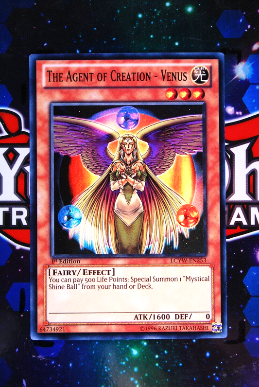 The Agent of Creation - Venus LCYW-EN253 1st Edition Super Rare Yugioh Card