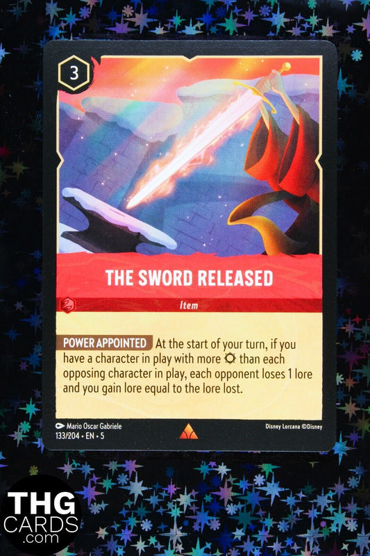 The Sword Released 133/204 Rare Lorcana Card EN 5