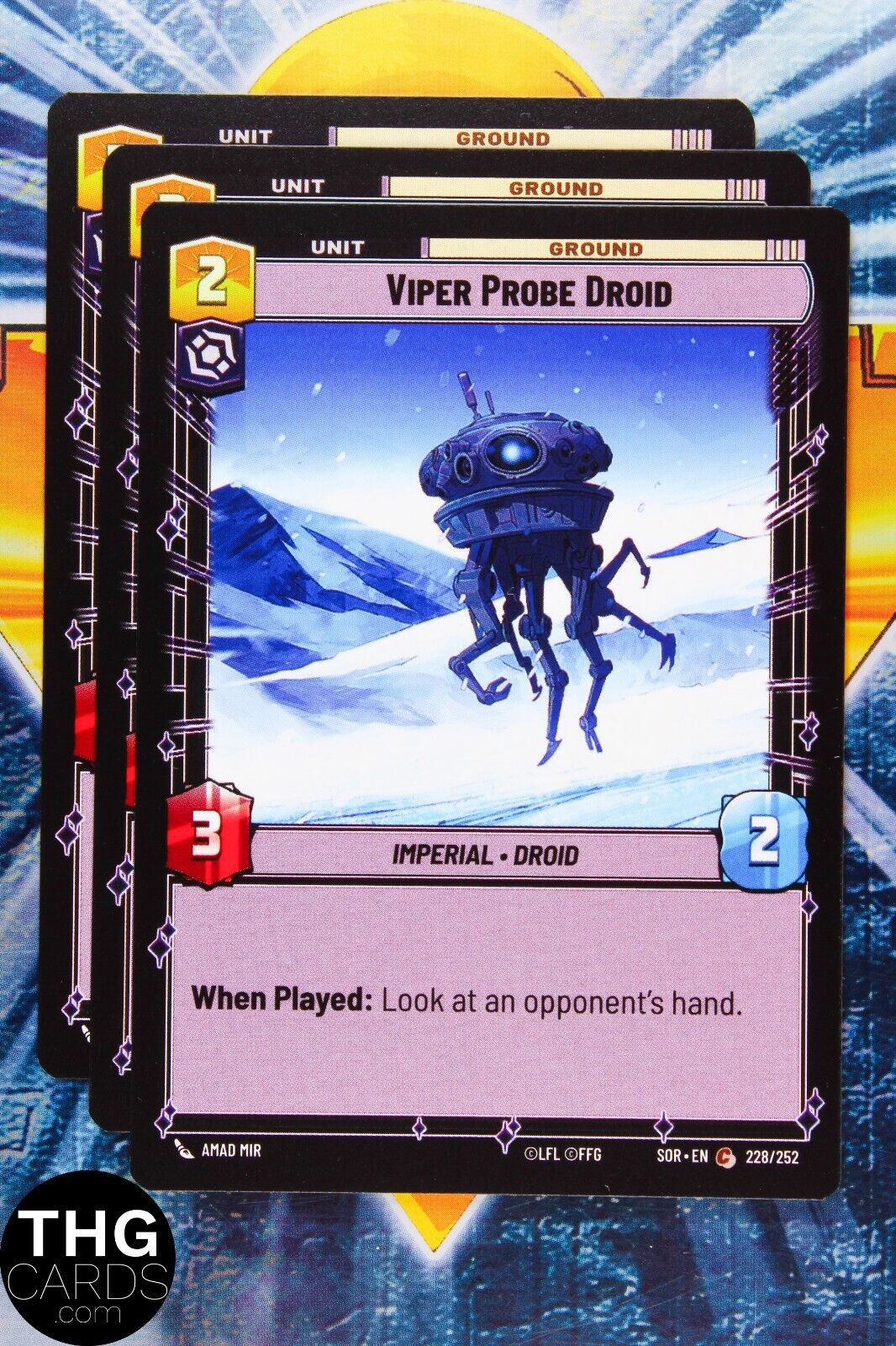 Viper Probe Droid 228/252 Common Star Wars Unlimited Card Playset