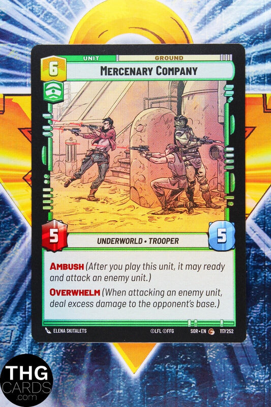 Mercenary Company 117/252 Common Foil Star Wars Unlimited Card