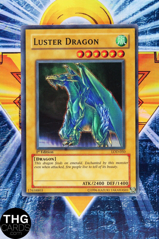 Luster Dragon LOD-050 1st Edition Super Rare Yugioh Card