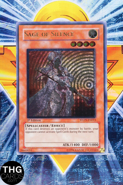 Sage of Silence STON-EN015 1st Edition Ultimate Rare Yugioh Card 2