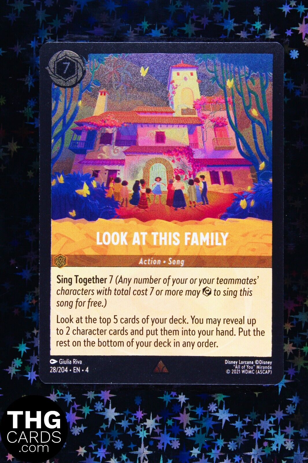 Look at this Family 28/204 Foil Rare Lorcana Card EN 4