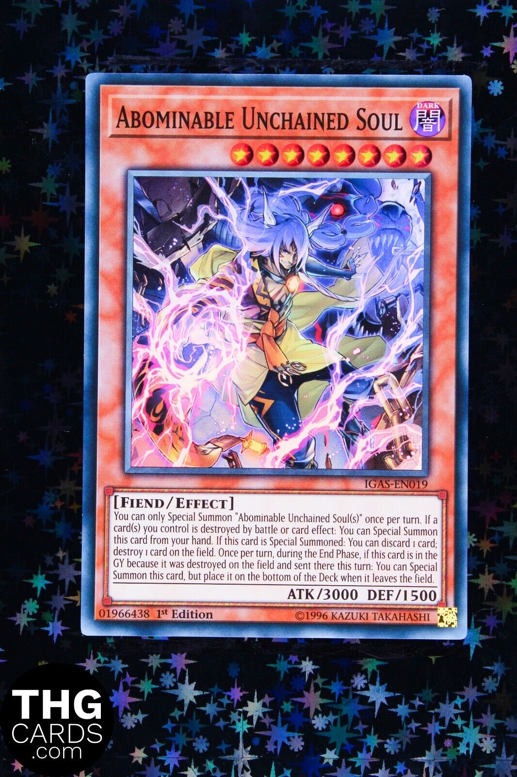 Abominable Unchained Soul IGAS-EN019 1st Edition Super Rare Yugioh Card