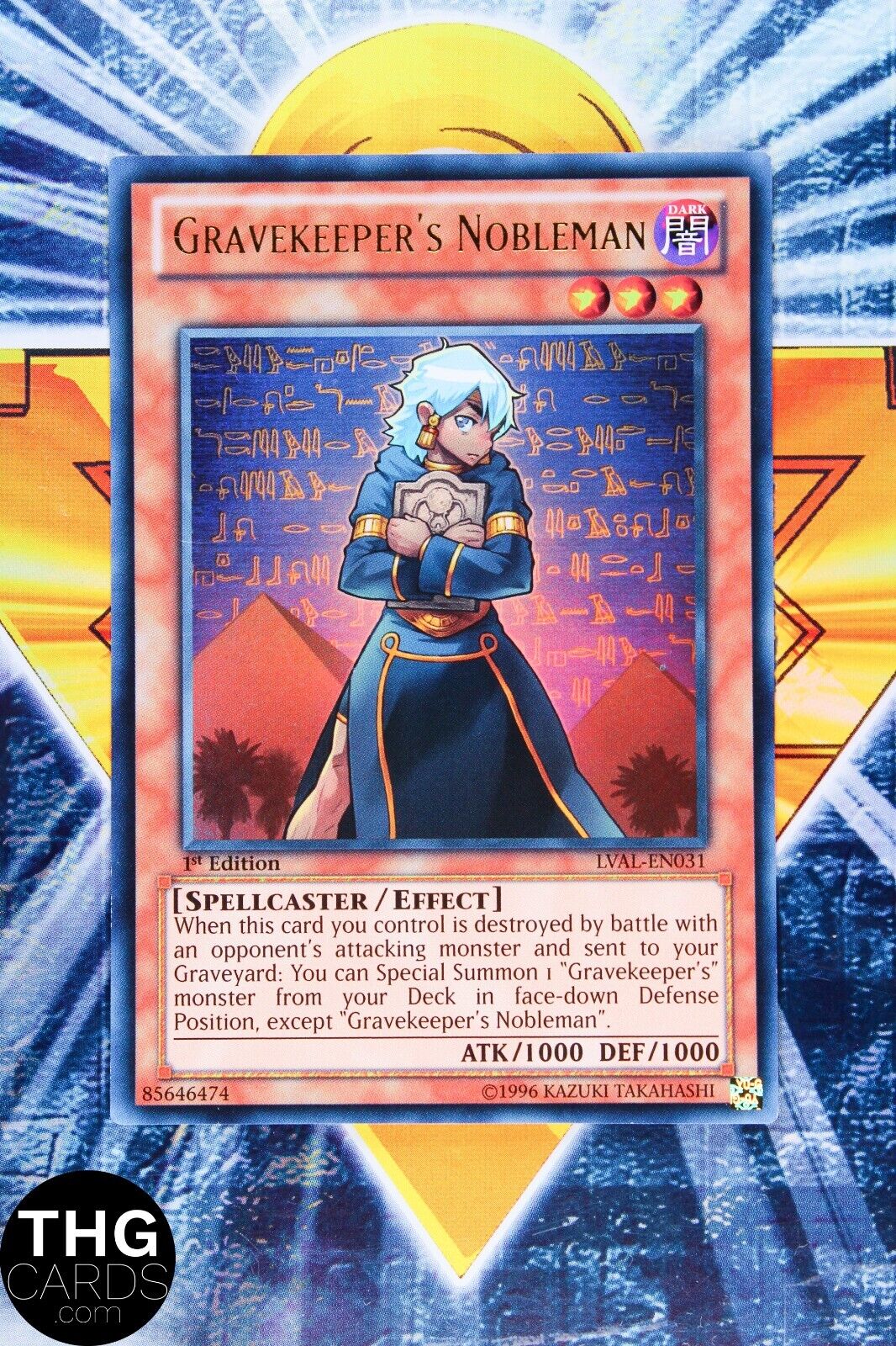 Gravekeeper's Nobleman LVAL-EN031 1st Edition Ultra Rare Yugioh Card
