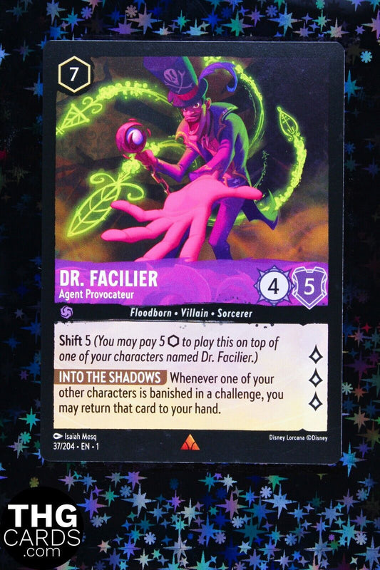 Dr. Facilier, Agent Provocateur 37/204 Rare Lorcana Card EN 1