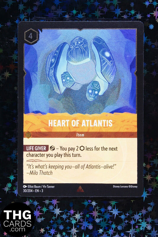 Heart of Atlantis 30/204 Foil Rare Lorcana Card EN3