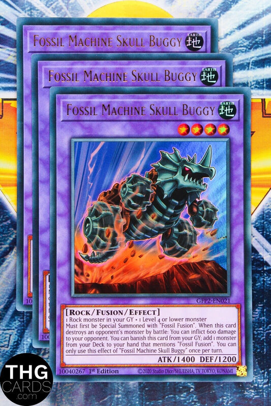 Fossil Machine Skull Buggy GFP2-EN021 1st Edition Ultra Rare Yugioh Card Playset