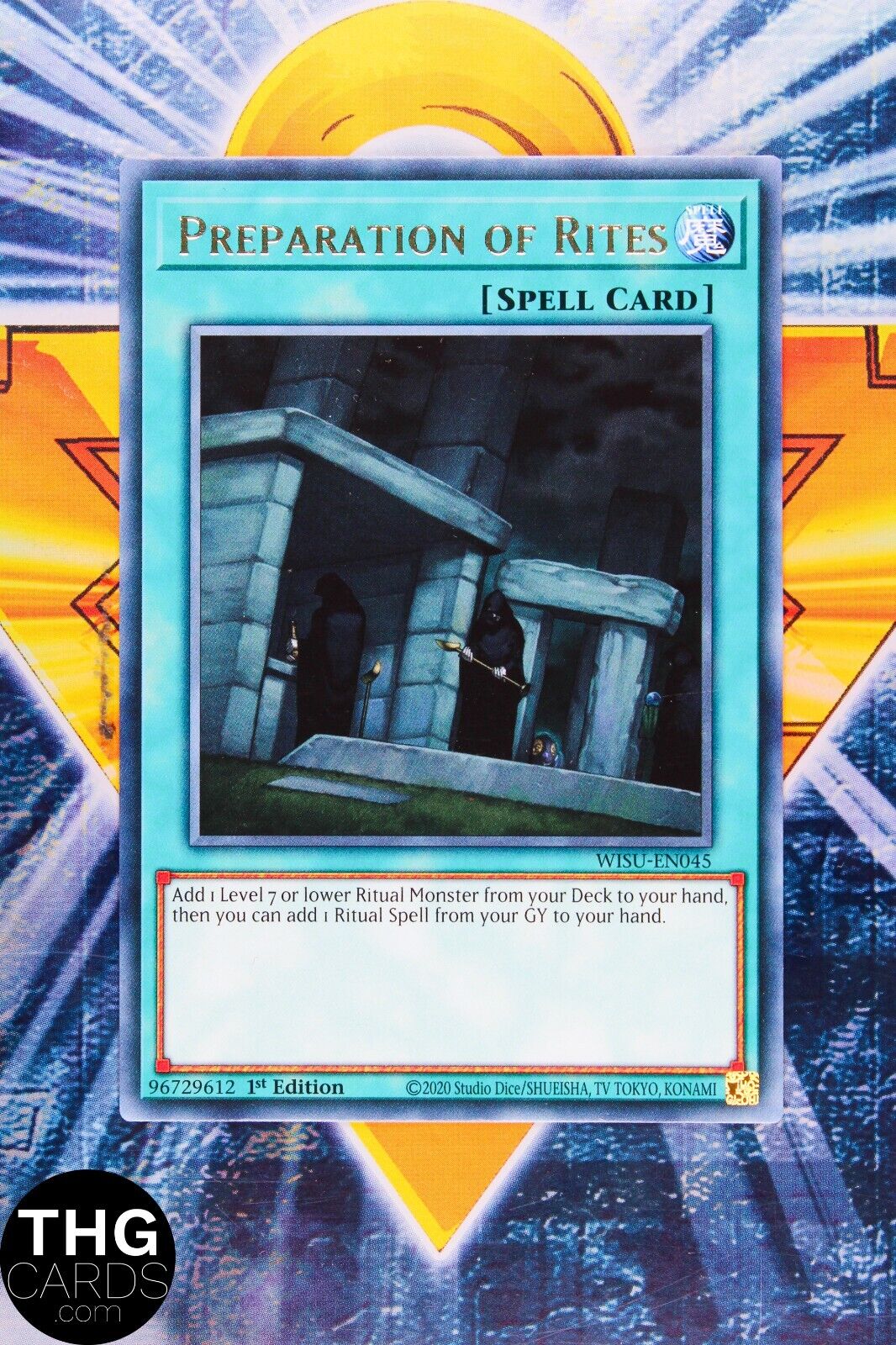 Preparation of Rites WISU-EN045 1st Edition Rare Yugioh Card Playset