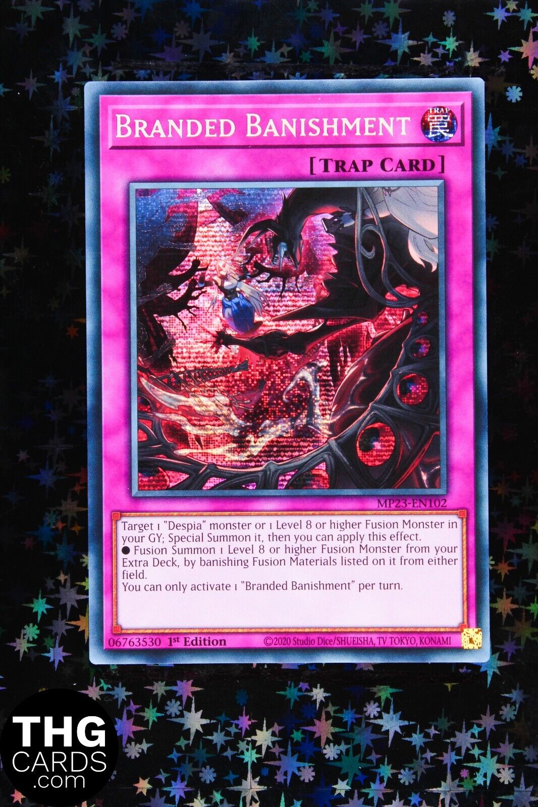 Branded Banishment MP23-EN102 1st Edition Secret Rare Yugioh Card