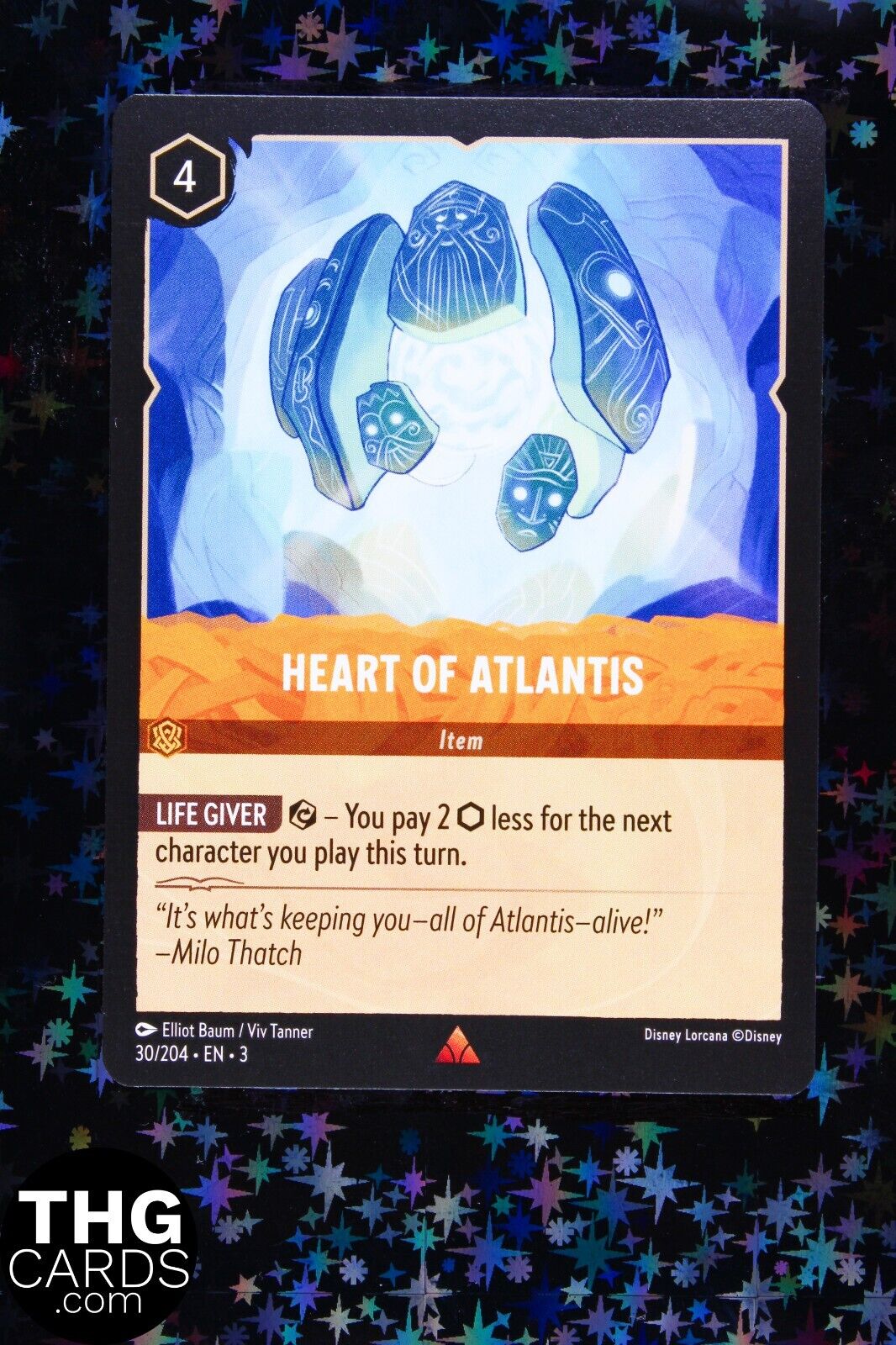 Heart of Atlantis 30/204 Rare Lorcana Card EN3 PLAYSET