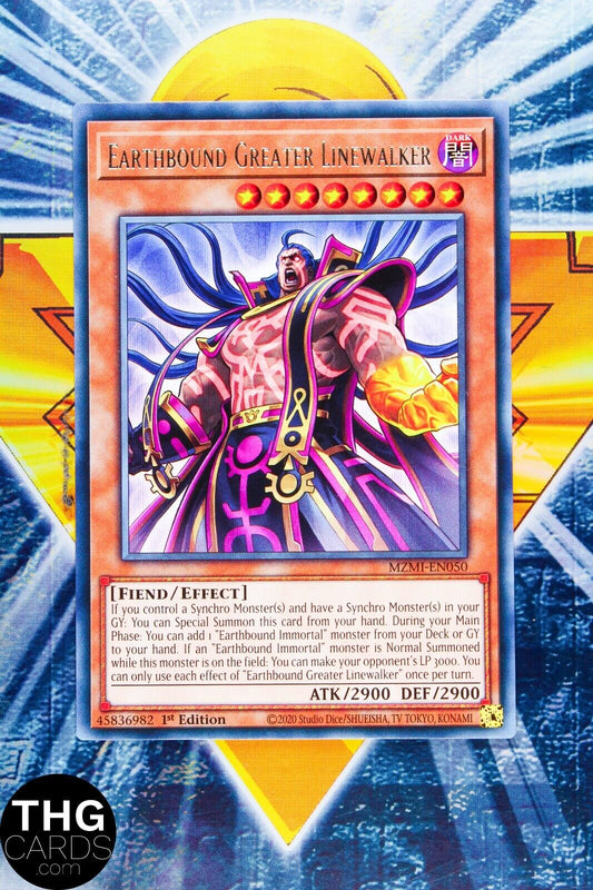 Earthbound Greater Linewalker MZMI-EN050 1st Edition Rare Yugioh Card