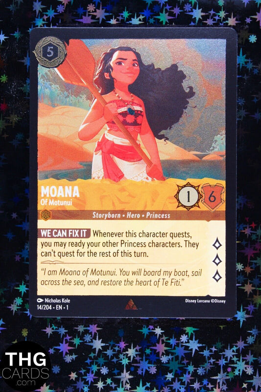 Moana, of Motunui 14/204 Rare Foil Lorcana Card EN 1