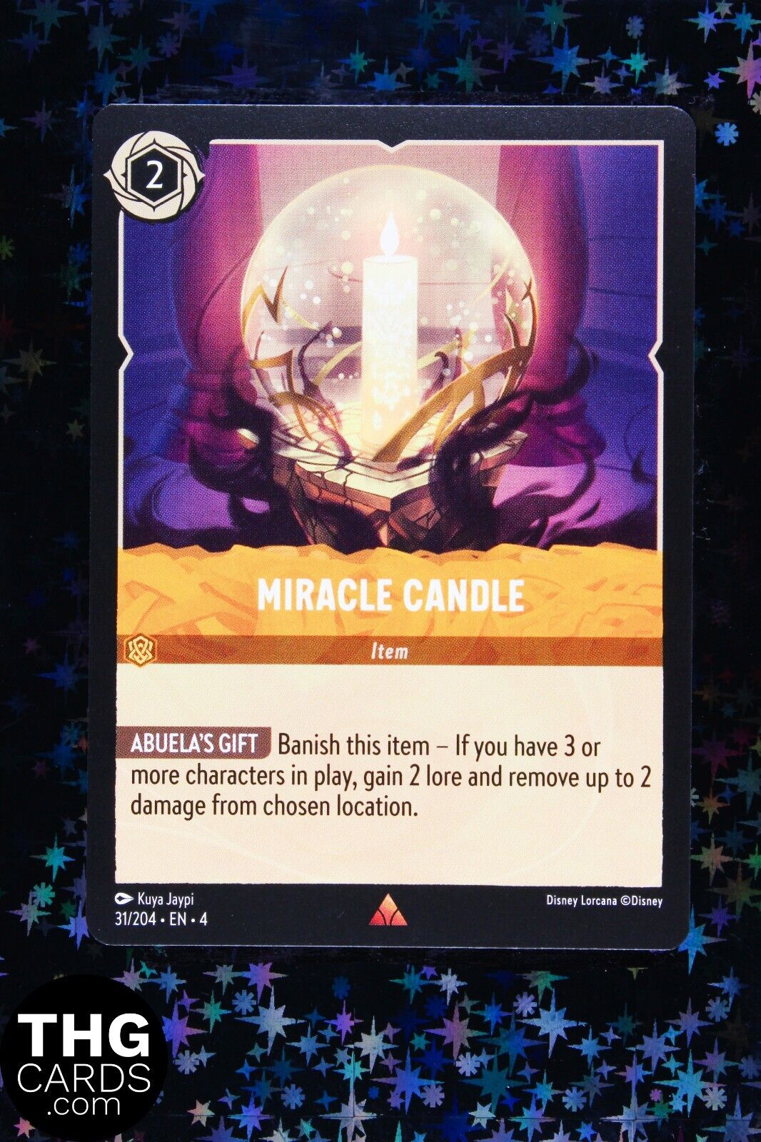 Miracle Candle 31/204 Rare Lorcana Card EN 4