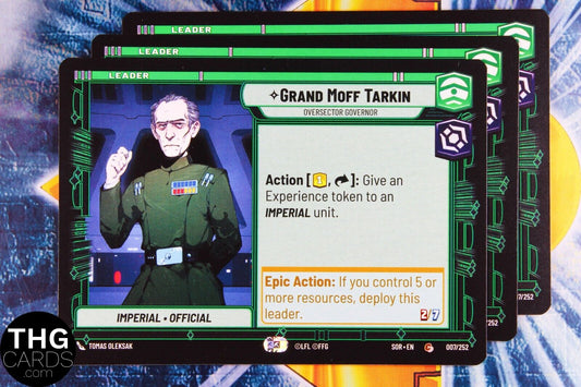 Grand Moff Tarkin 007/252 Common Star Wars Unlimited Card Playset