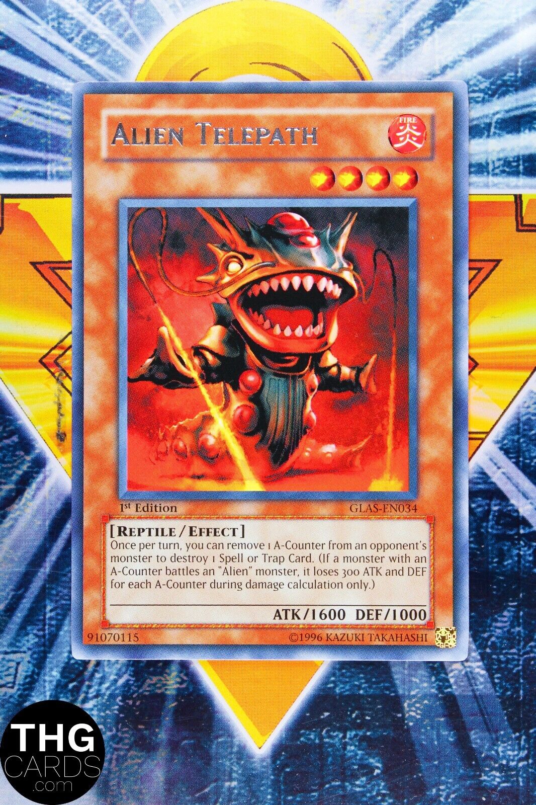 Alien Telepath GLAS-EN034 1st Edition Rare Yugioh Card