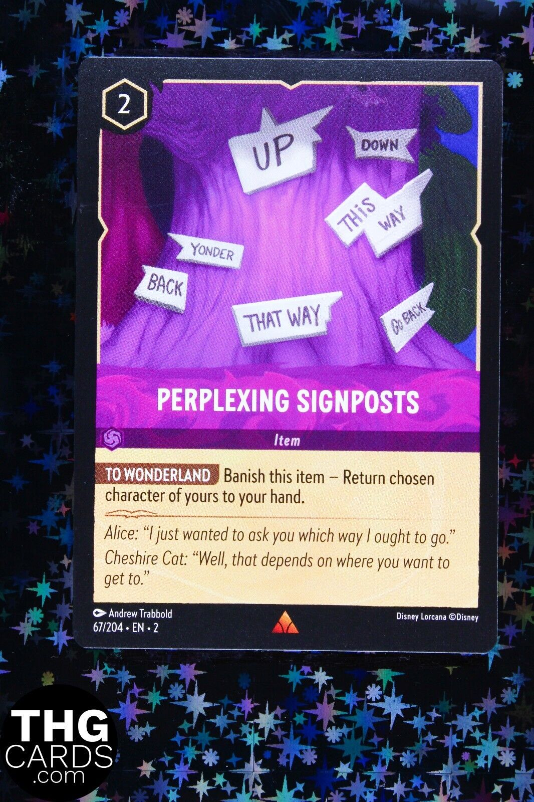 Perplexing Signposts 67/204 Rare Lorcana Card EN 2