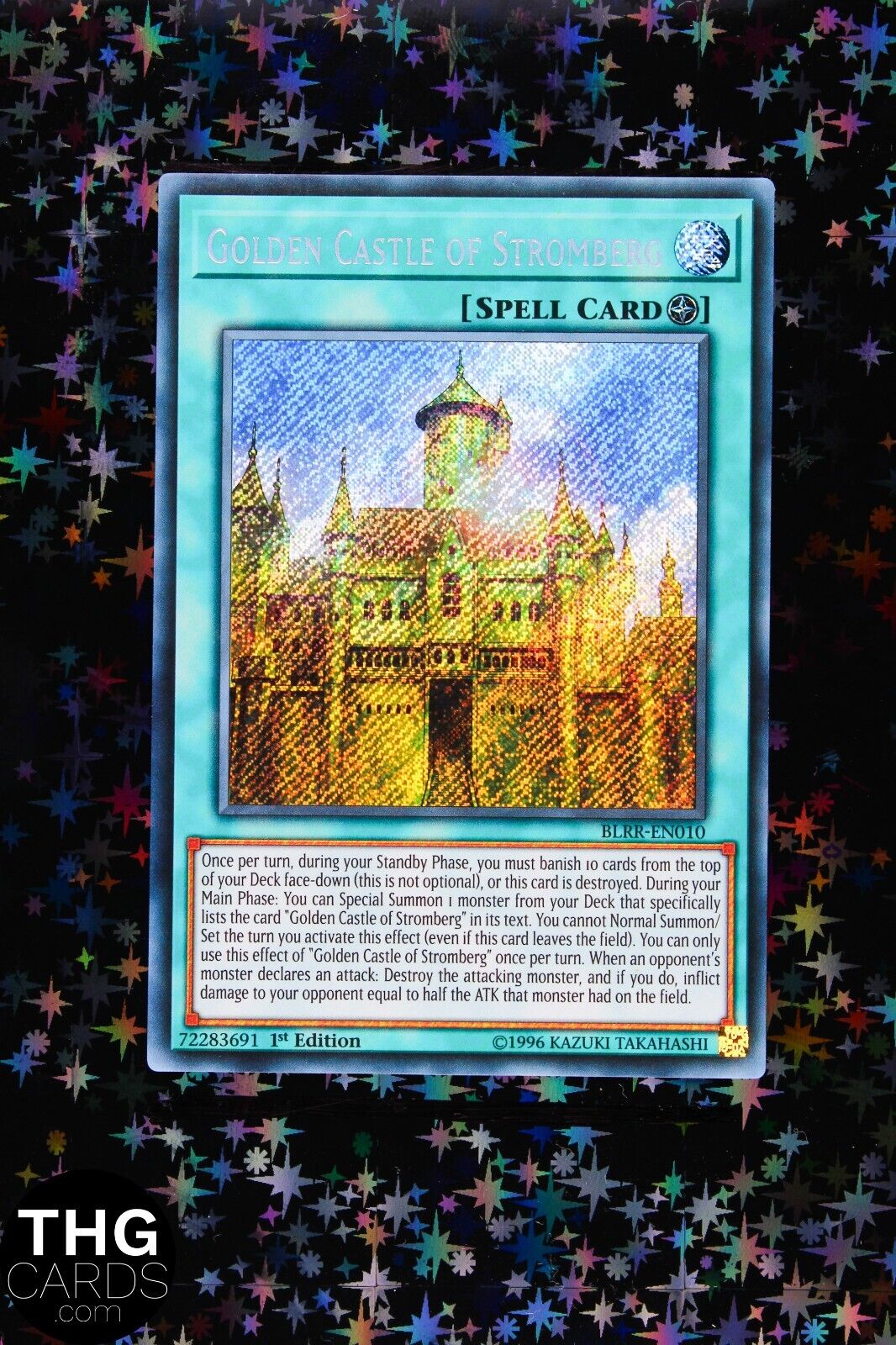 Golden Castle Of Stromberg BLRR-EN010 1st Edition Secret Rare Yugioh Card