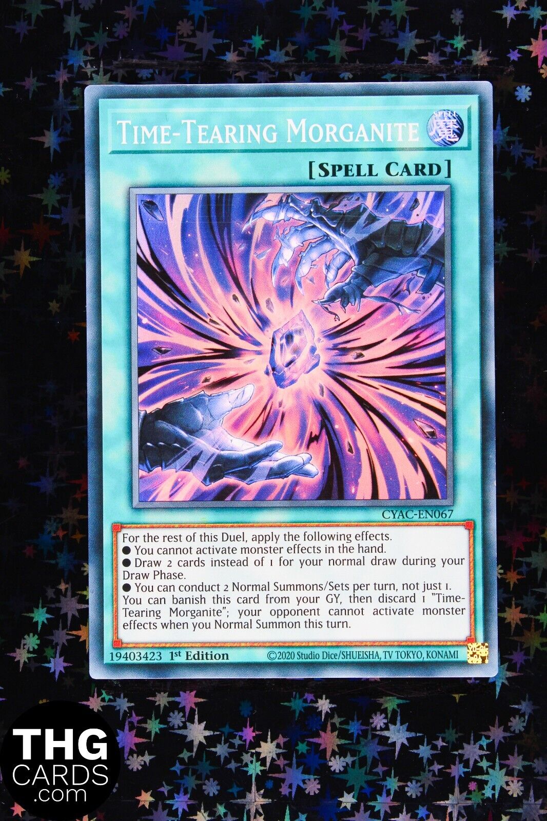 Time-Tearing Morganite CYAC-EN067 1st Edition Super Rare Yugioh Card PLAYSET