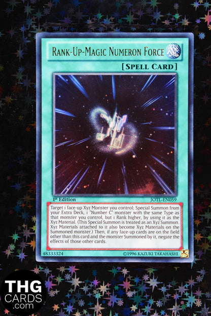 Rank-Up-Magic Numeron Force JOTL-EN059 1st Edition Ultra Rare Yugioh Card