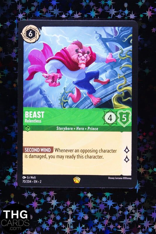 Beast, Relentless 70/204 Legendary Lorcana Rise of Floodborn Card