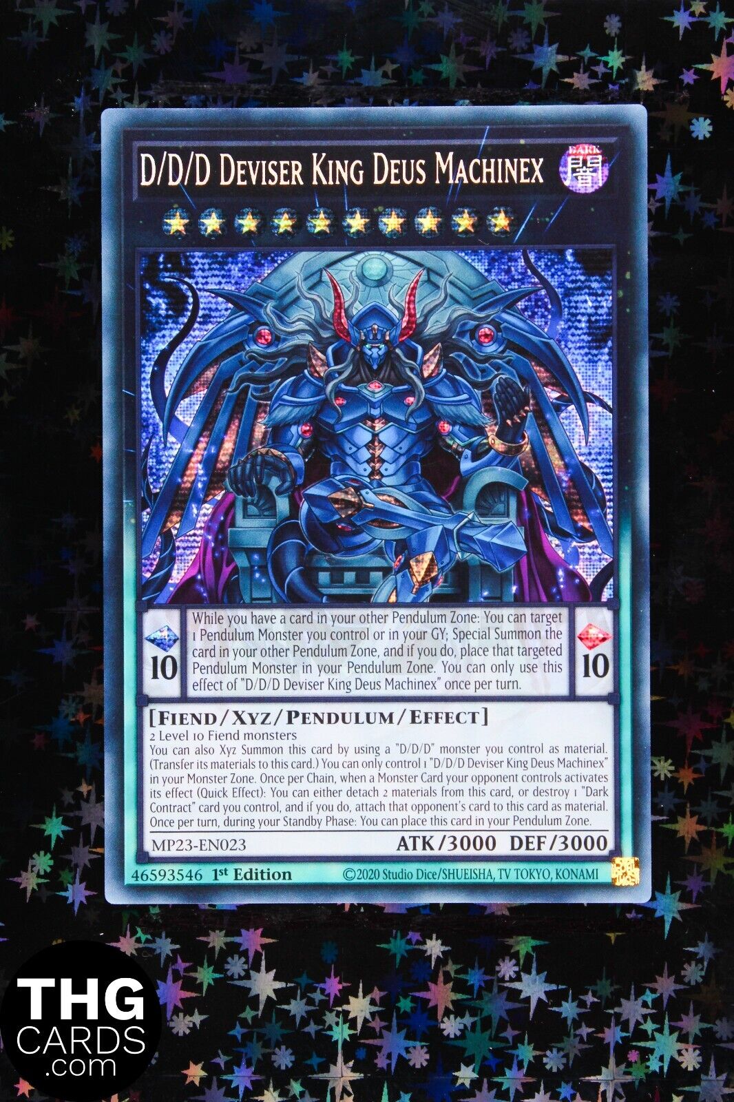 D/D/D Deviser King Deus Machinex MP23-EN023 1st Ed Secret Rare Yugioh Card