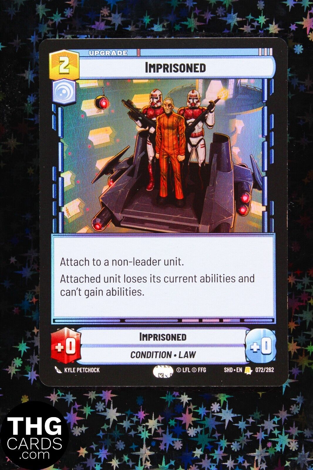 Imprisoned 072/262 Foil Rare Star Wars Unlimited Card SHD