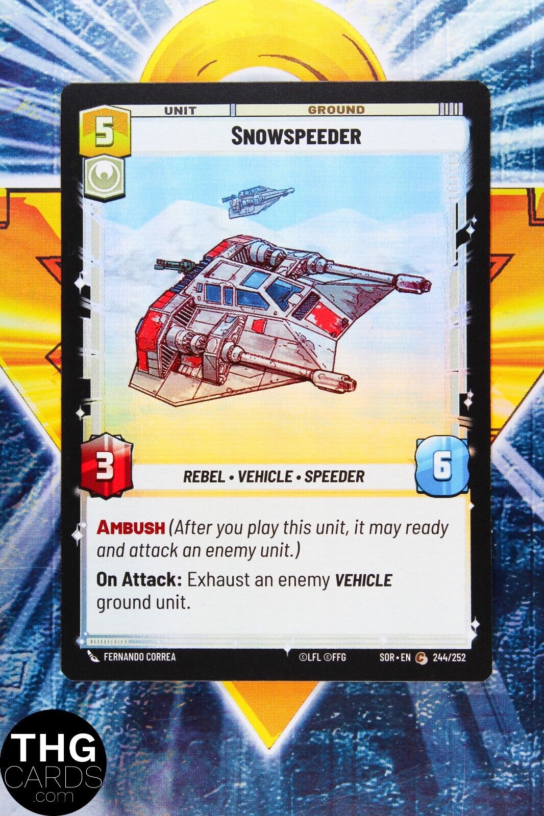 Snowspeeder 244/252 Common Foil Star Wars Unlimited Card