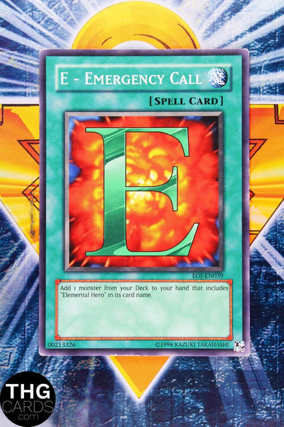 E - Emergency Call EOJ-EN039 Common Yugioh Card