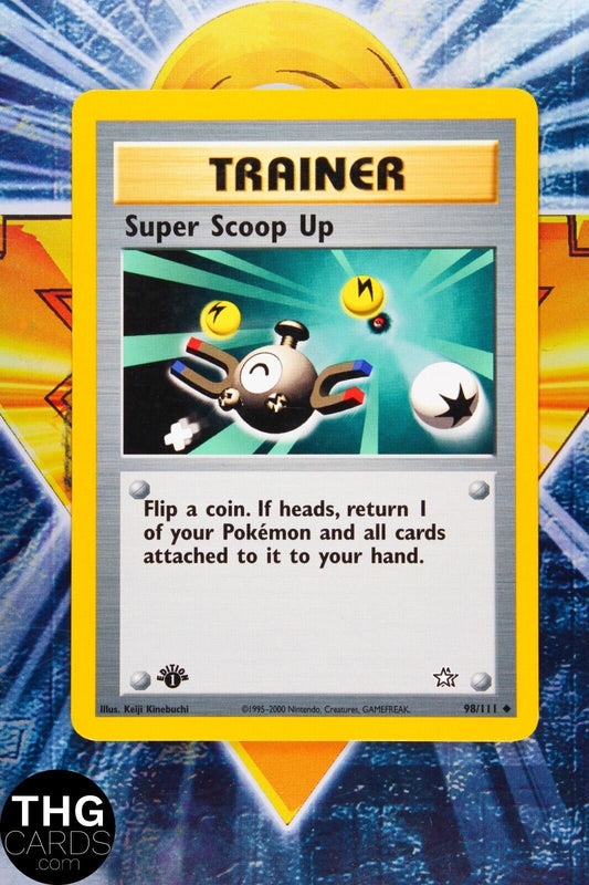 Super Scoop Up 98/111 1st Edition Uncommon Neo Genesis Pokemon Card