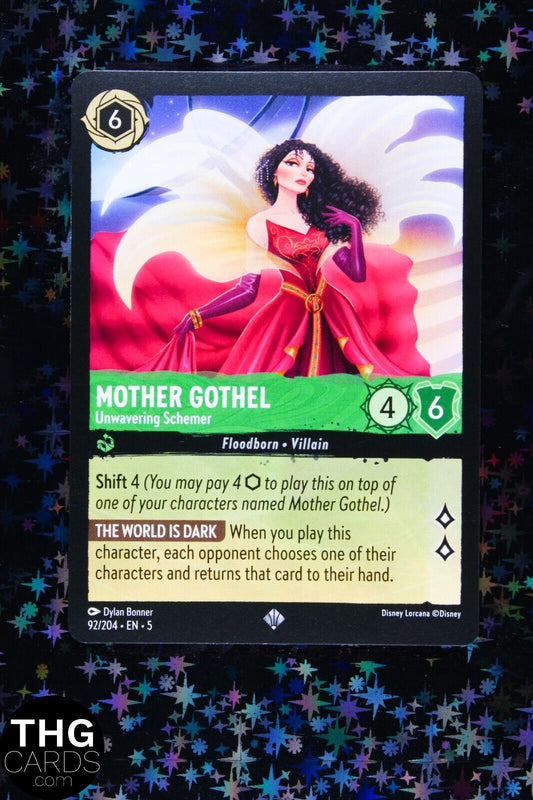 Mother Gothel, Unwavering Schemer 92/204 Super Rare Lorcana Card EN 5